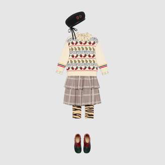 Gucci Children's Prince of Wales wool skirt