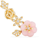 Thumbnail for your product : Leon Yvonne 18-karat Gold, Diamond And Opal Earring