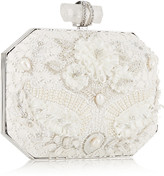 Thumbnail for your product : Marchesa Iris embellished leather box clutch
