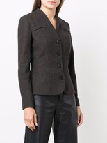 Thumbnail for your product : Christian Dior 2000s pre-owned rear-draped V-neck jacket