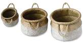 Thumbnail for your product : 3r Studio Round Natural Seagrass Baskets, Set of 3