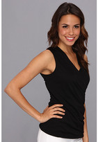 Thumbnail for your product : DKNY DKNYC Matte Jersey Cross Front Gather Tank