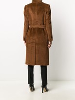 Thumbnail for your product : Tagliatore Fur-Trimmed Belted Double-Breasted Coat