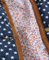 Thumbnail for your product : ChicNova Stars Print Denim Cotton-padded Coat