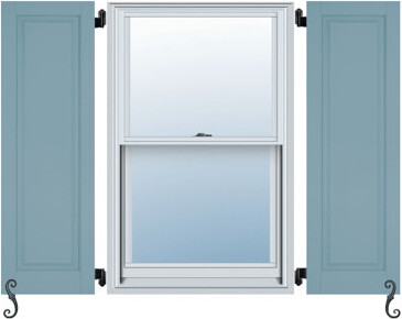Atlantic Premium Shutters Atlantic Classic Single Panel, Raised Panel Shutters (Per Pair)