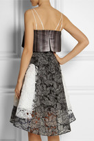 Thumbnail for your product : Peter Pilotto Radial cutout embroidered silk-gauze dress