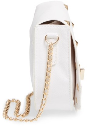 Capelli of New York Girl's Faux Leather Shoulder Bag - White