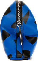 Thumbnail for your product : 3.1 Phillip Lim Blue Leather Printed Minute Cosmetic Clutch