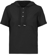 Thumbnail for your product : Marc by Marc Jacobs Hooded Stretch Cotton-Poplin Top