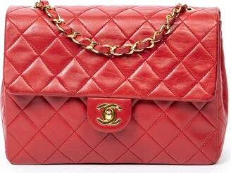Chanel Red Leather Handbags