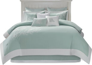 JINXUNDA Ultimate Comfort Cotton Bedding Sets Oversized Jacquard Aqua Design For Home Tranquility