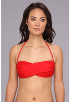 Thumbnail for your product : Shoshanna Solid Twist Bandeau Bikini Top
