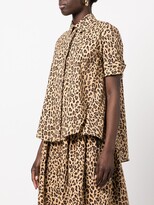 Thumbnail for your product : Adam Lippes Leopard-Print Trapeze Shirt