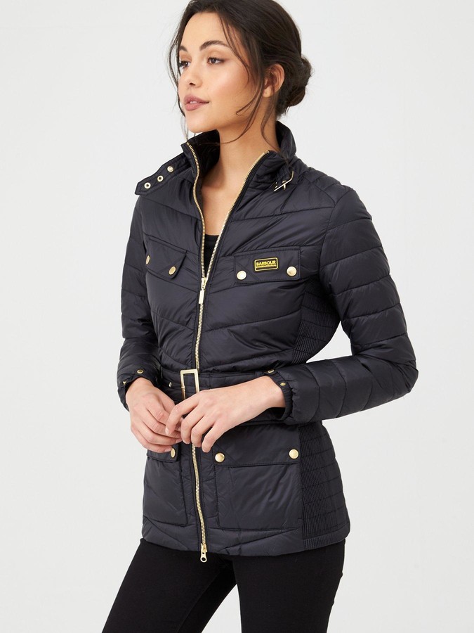 Barbour International Gleann Quilted Jacket Black ShopStyle
