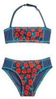 Thumbnail for your product : Little Marc Jacobs Girl's Two-Piece Maysie Floral Bandeau Bikini Set