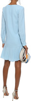 Thumbnail for your product : Goat Gwen Fluted Wool-crepe Mini Dress