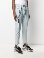 Thumbnail for your product : Off-White Belted Cropped Jeans