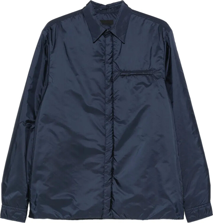 Prada Linea Rossa Zip-Pocket Overshirt