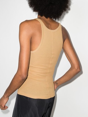 RE/DONE Ribbed-Knit Sleeveless Tank Top