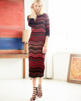 Thumbnail for your product : M Missoni Fancy Ripple-Knit Mid-Calf Dress