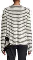 Thumbnail for your product : Clu Ruffle Stripe Cotton Tee