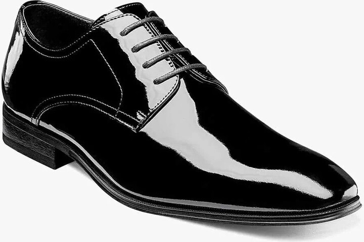 Tux 14212-004 Black Patent Leather Plain Toe Oxford Shoe ZAP102