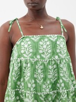 Thumbnail for your product : Juliet Dunn Floral-print Banded Cotton Mini Dress