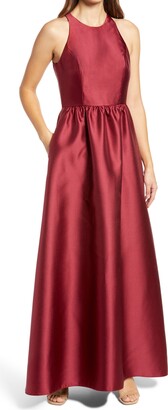 Alfred Sung Satin A-Line Gown