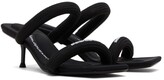 Thumbnail for your product : Alexander Wang Black Padded Jessie Heeled Sandals
