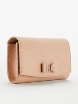Thumbnail for your product : Ted Baker Zea Bow Detail Cross Body Matinee Purse Clutch - Taupe