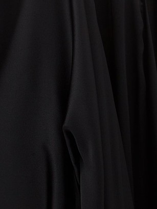 Ann Demeulemeester Magya Draped Satin Slip Dress - Black