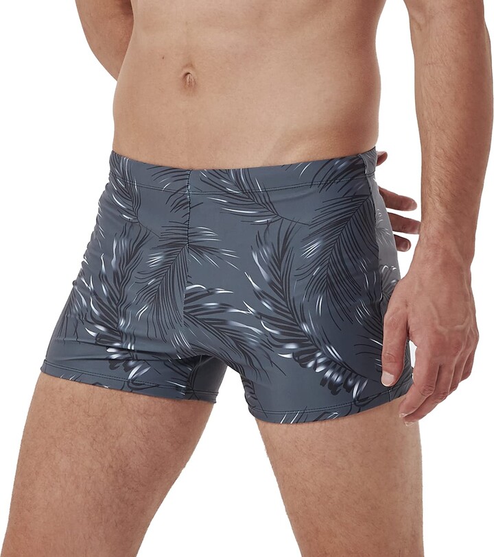 Arcweg Mens Swimming Trunks Shorts with Removable Pad Sport Boxer Swimwear Boxers Underwear Drawstring Summer Beach Board Shorts Elastic Swimsuit Bottom 