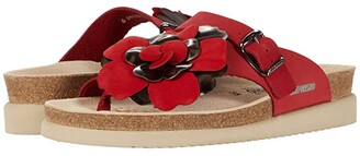 red mephisto sandals