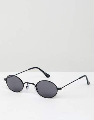 Jeepers Peepers small round sunglasses in black