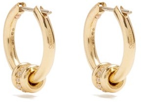 Spinelli Kilcollin Ara Diamond Pave & 18kt Gold Hoop Earrings - Gold