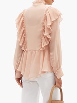 Thumbnail for your product : See by Chloe Ruffled Georgette Blouse - Light Pink