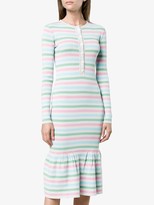 Thumbnail for your product : Natasha Zinko Stripe Print Peplum Dress