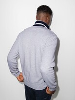 Thumbnail for your product : Brunello Cucinelli Ribbed Neck Track Jacket