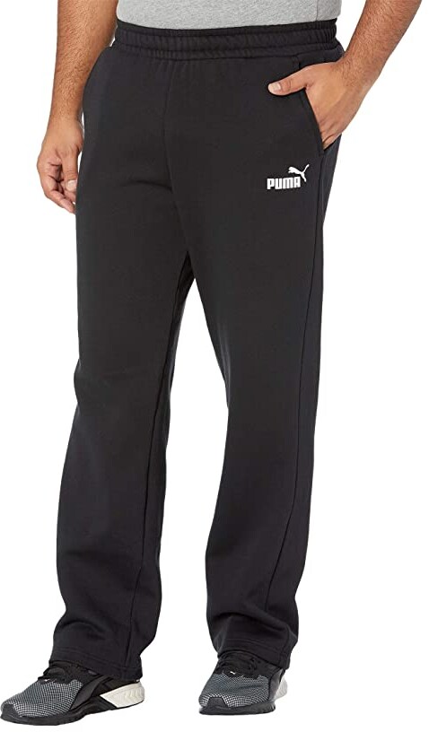 Puma Big Tall Essential Logo Pants Fleece Open Bottoms Men's Casual Pants -  ShopStyle