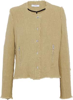 IRO Frayed Cotton Boucle-tweed Jacket