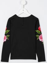 Thumbnail for your product : Dolce & Gabbana Kids rose print sweatshirt