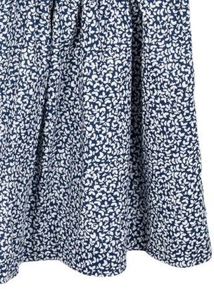 Jacadi Girls' Floral Print A-Line Skirt