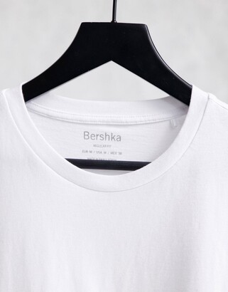 Bershka regular t-shirt in white - ShopStyle