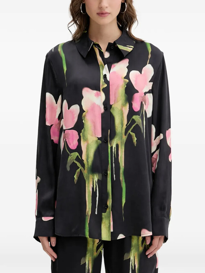 Stine Goya Floral-Print Button-Up Shirt