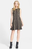 Thumbnail for your product : M Missoni Metallic Stripe Knit A-Line Dress
