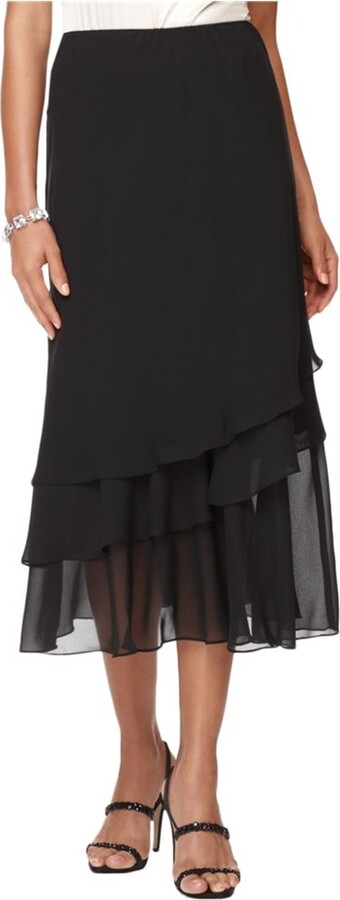 Alex Evenings womens Tea Length Dress (Petite Regular Plus Sizes) Skirt -  ShopStyle