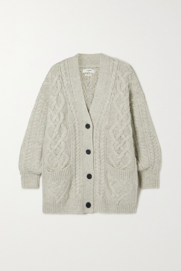 Etoile Isabel Marant Roswell Cable-knit Cardigan - ShopStyle