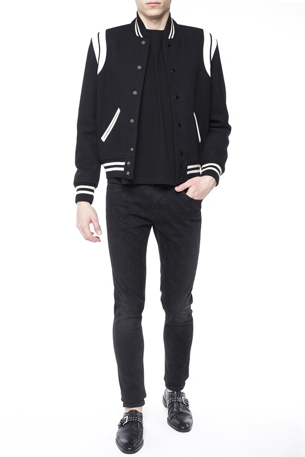Saint Laurent Bomber Jacket Men's Black - ShopStyle Outerwear