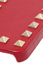 Thumbnail for your product : Valentino Garavani Garavani Rockstud Leather Iphone Case