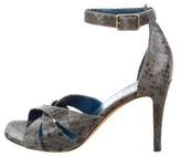 Thumbnail for your product : Celine Python Ankle Strap Sandals